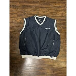 American Crown Men’s Golf Windshirt Pullover Lined Vest Navy Kentucky Size XL